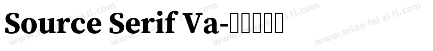 Source Serif Va字体转换